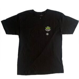 Vans Off the Wall Custom Classic black t-shirt Large